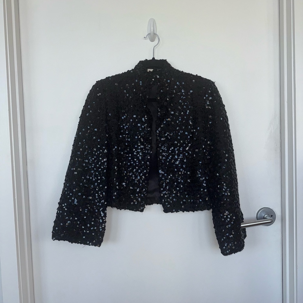 Sequin Black Jacket